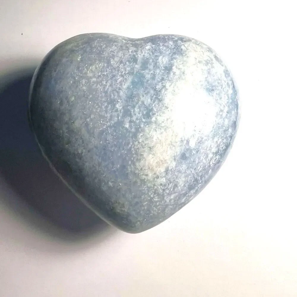 Blue Calcite Heart